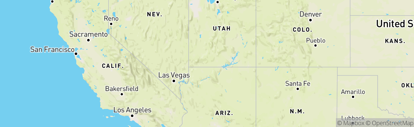 Mapa Utah Spojené štáty americké