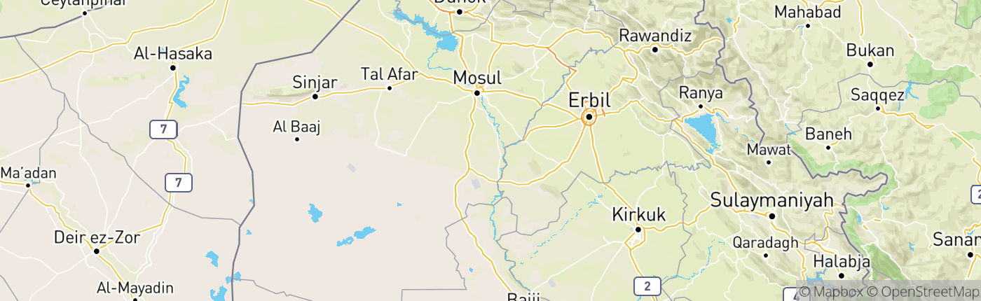 Mapa Irak