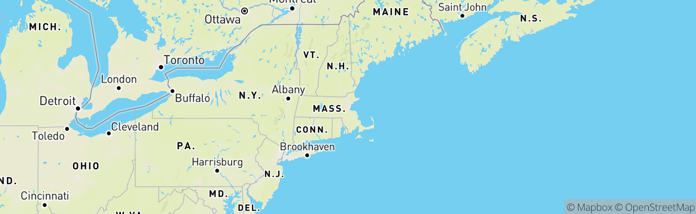 Mapa Massachusetts, Spojené štáty americké