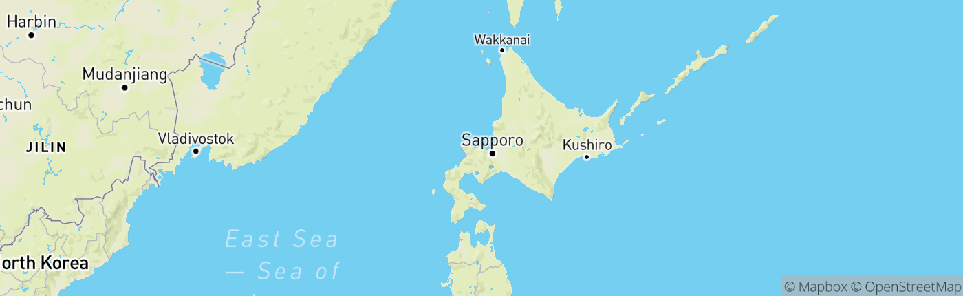 Mapa Japonsko