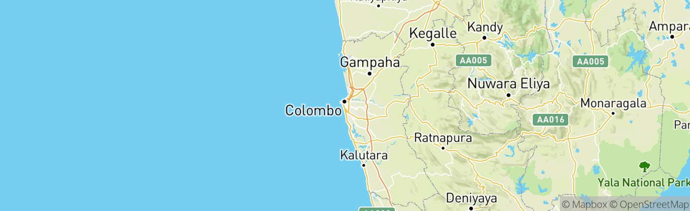 Mapa Srí Lanka