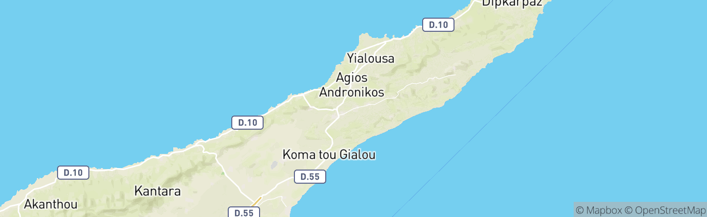 Mapa Cyprus