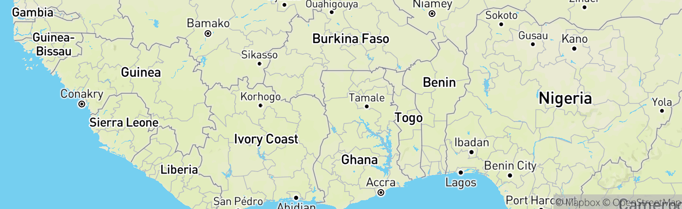 Mapa Ghana