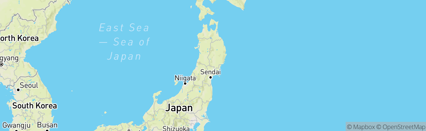 Mapa Japonsko