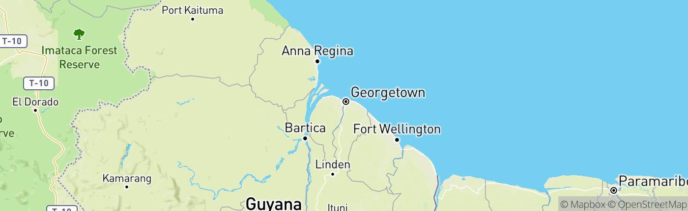 Mapa Guyana