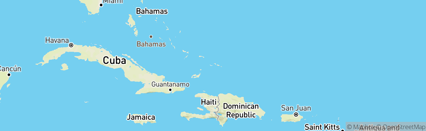 Mapa Turks and Caicos Islands