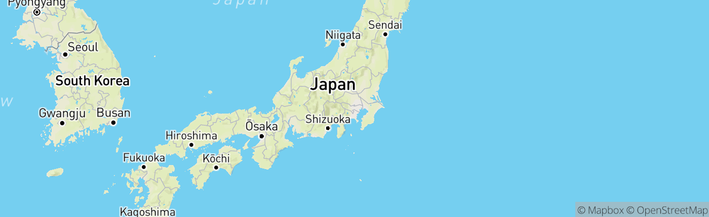 Mapa Japonsko