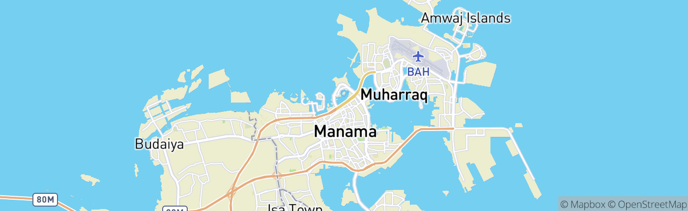 Mapa Bahrain