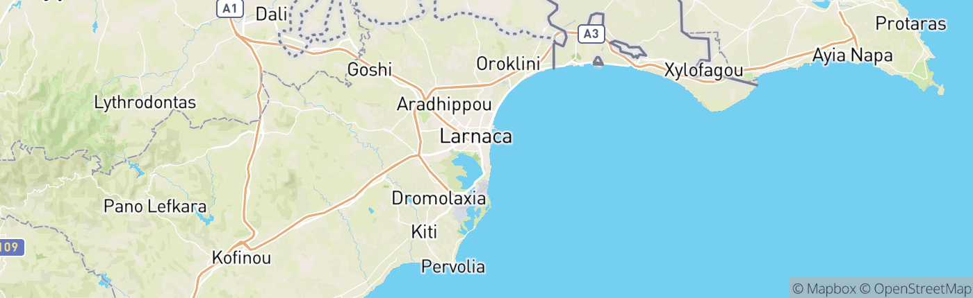 Mapa Cyprus