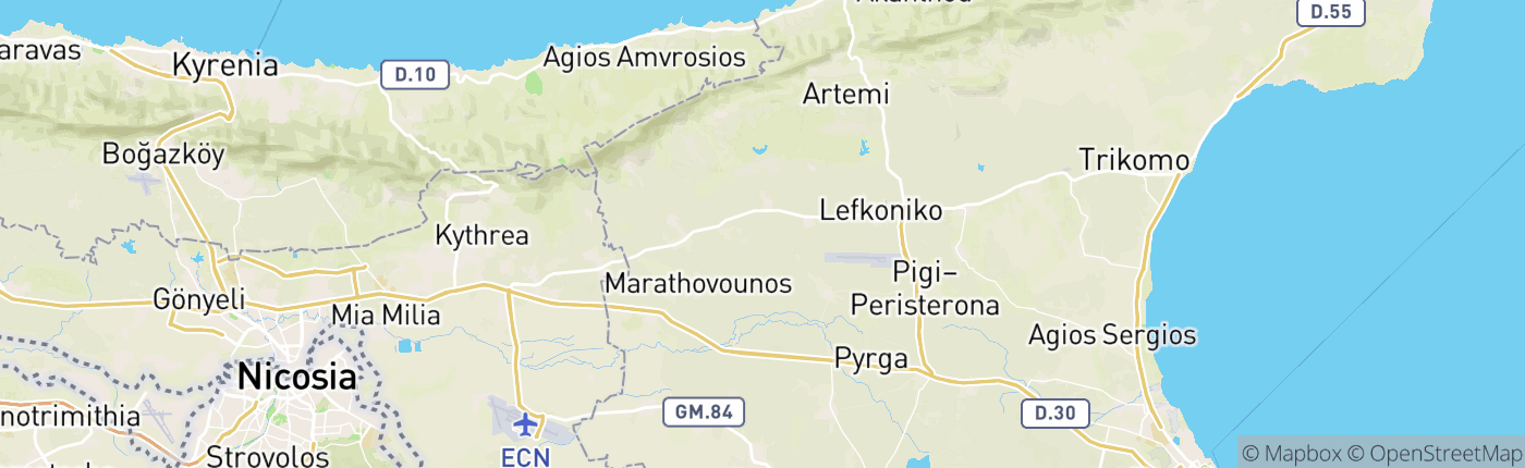 Mapa Cyprus