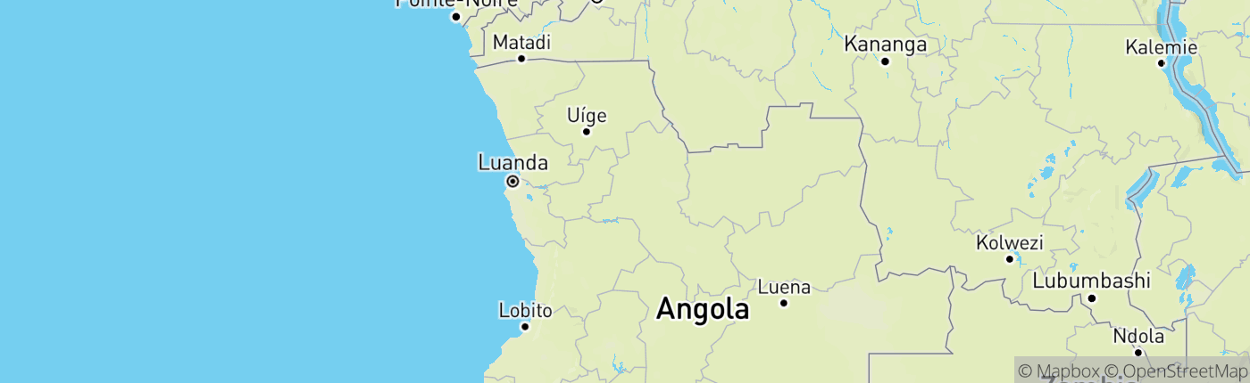 Mapa Angola