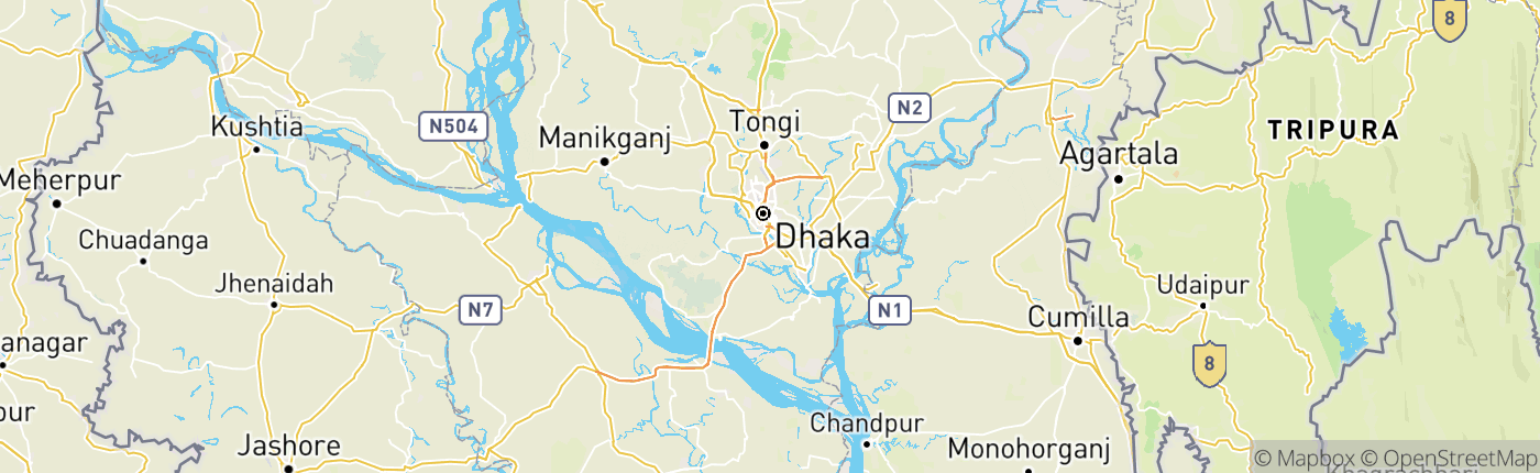 Mapa Bangladesh