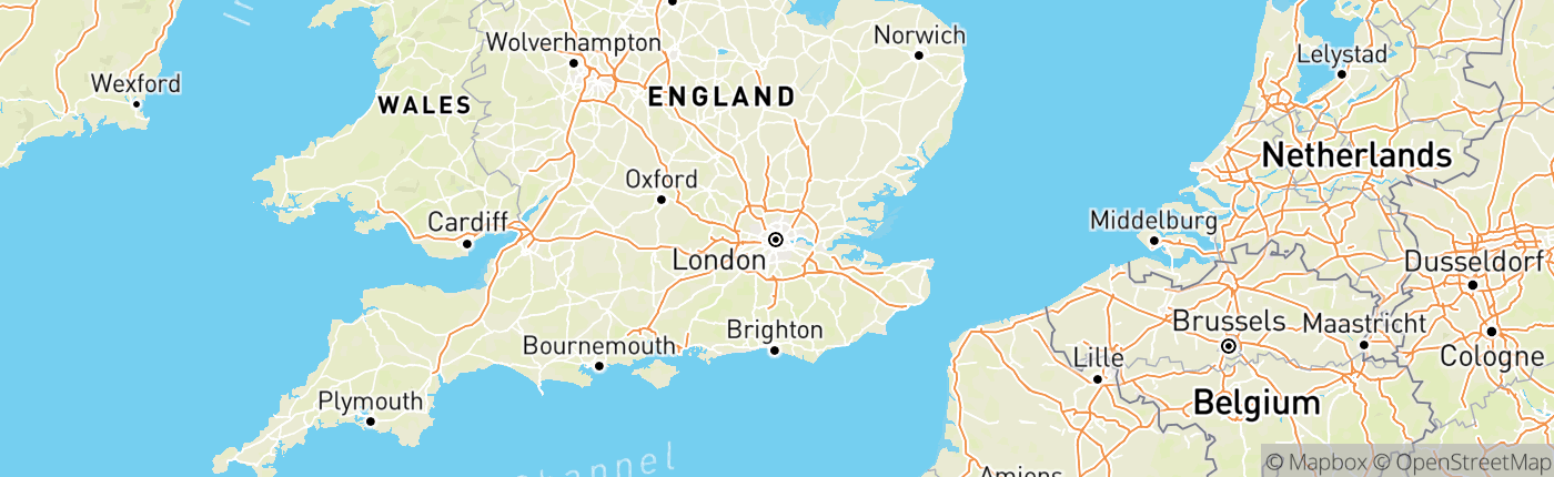 Mapa England, Spojené kráľovstvo