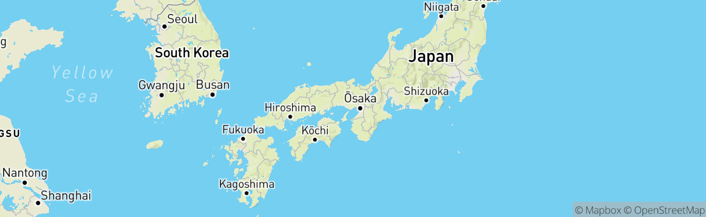 Mapa Japonsko