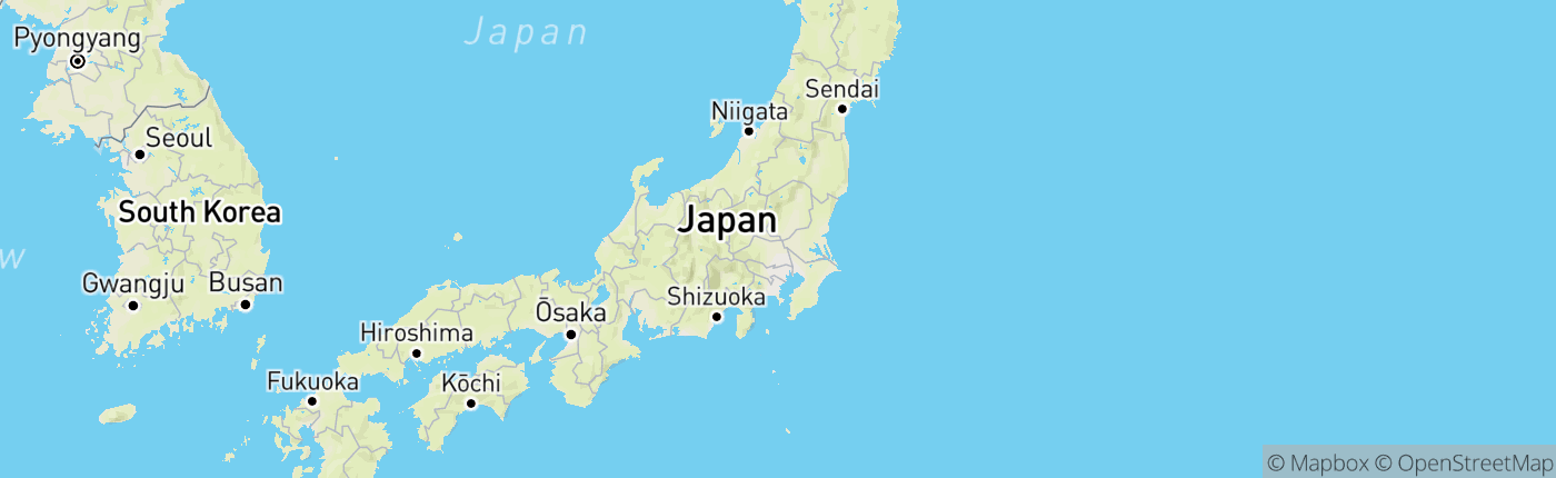 Mapa Japonsko