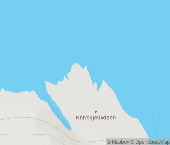 Mapa lokality Severný mys (Nordkapp)