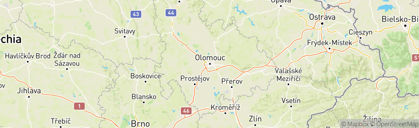 Mapa Česko