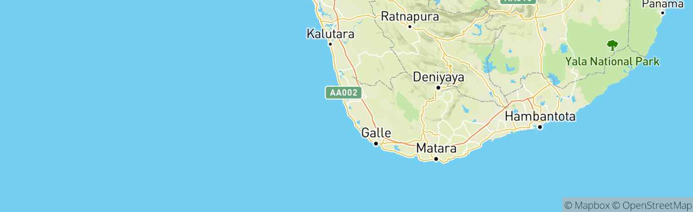 Mapa Srí Lanka