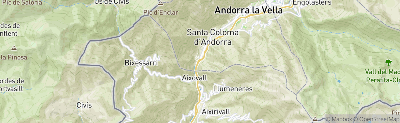 Mapa Andorra