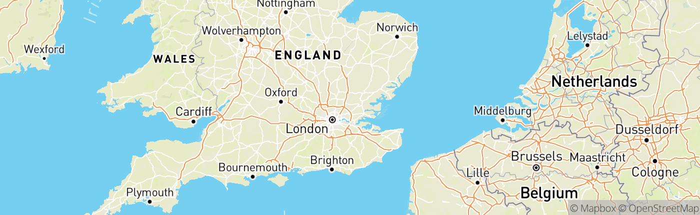 Mapa England, Spojené kráľovstvo