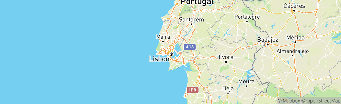 Mapa Portugalsko