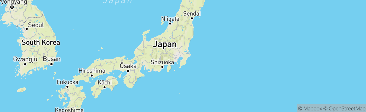 Mapa Japonsko