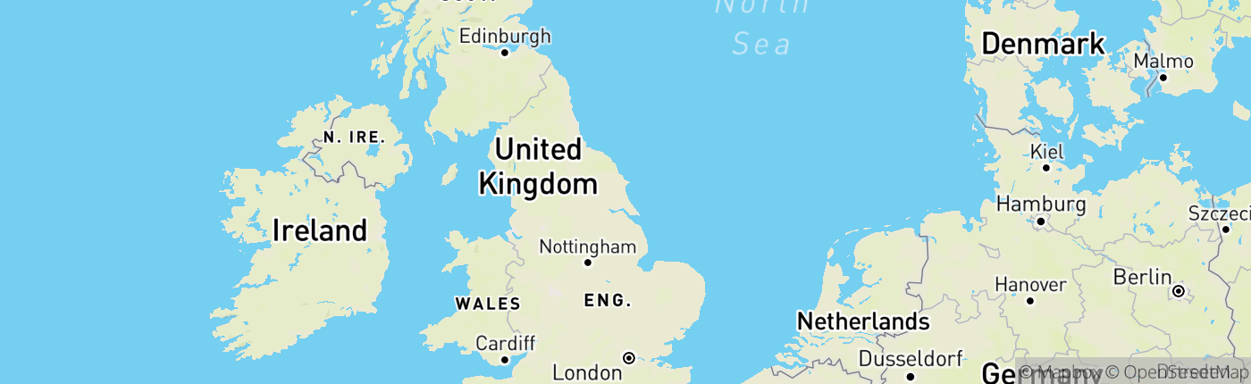 Mapa England, Spojené kráľovstvo