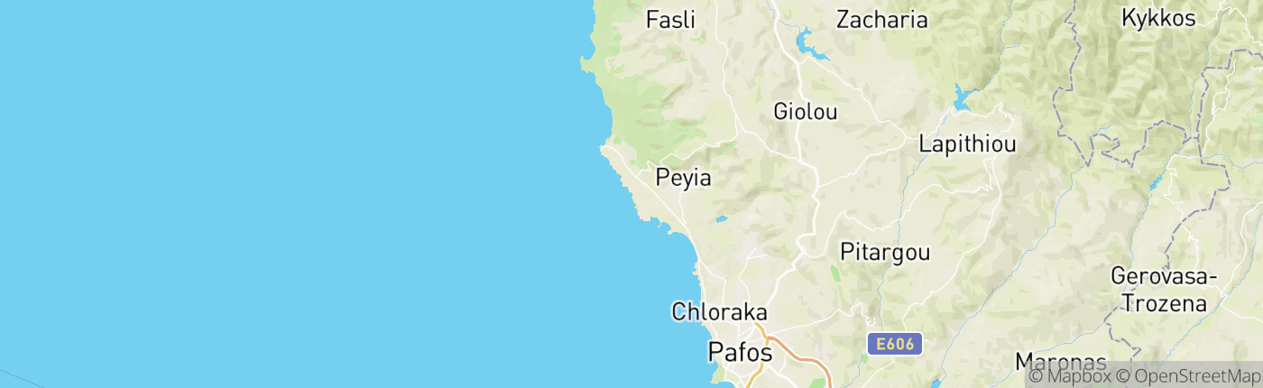 Mapa Cyprus