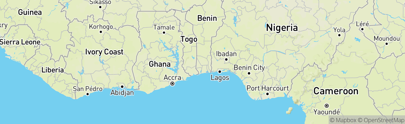 Mapa Benin