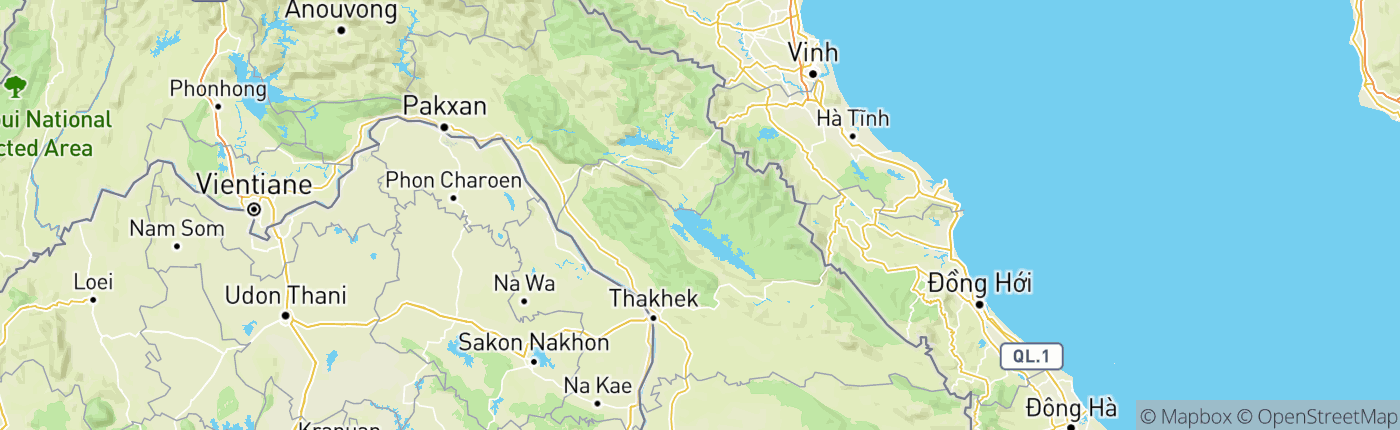 Mapa Laos