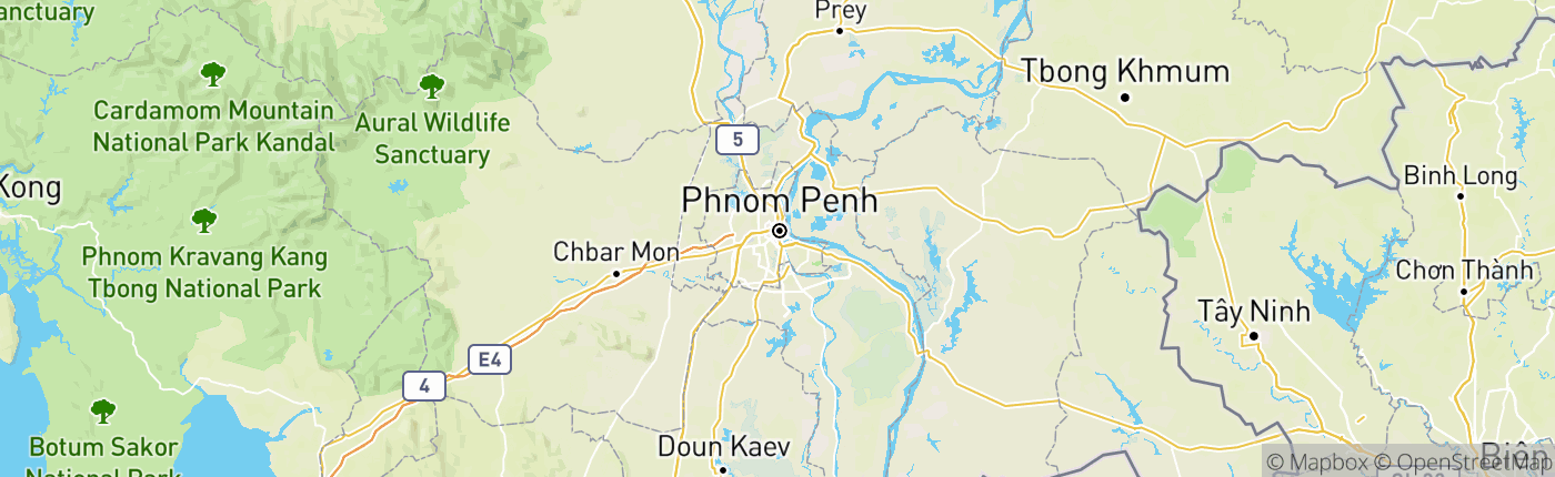 Mapa Kambodža