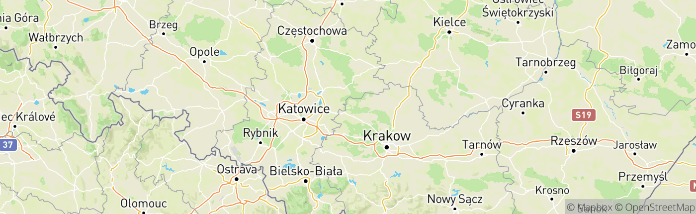 Mapa Poľsko