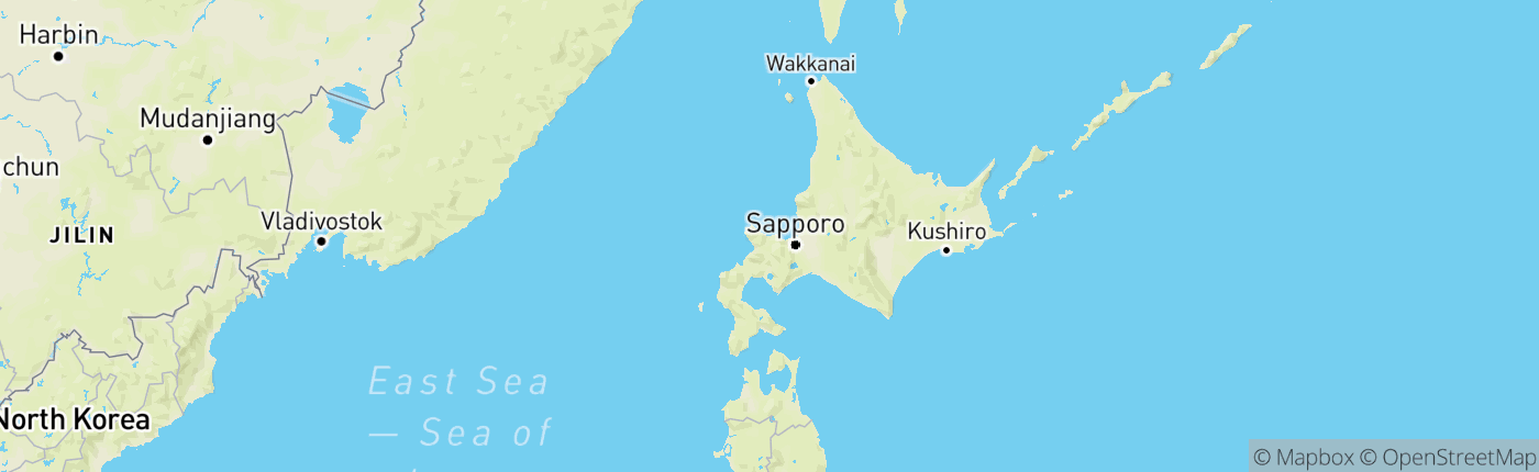 Mapa Japonsko