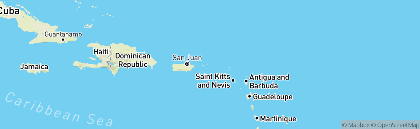 Mapa British Virgin Islands