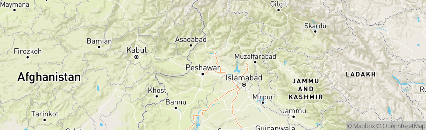 Mapa Pakistan