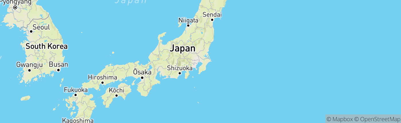 Mapa Japonsko