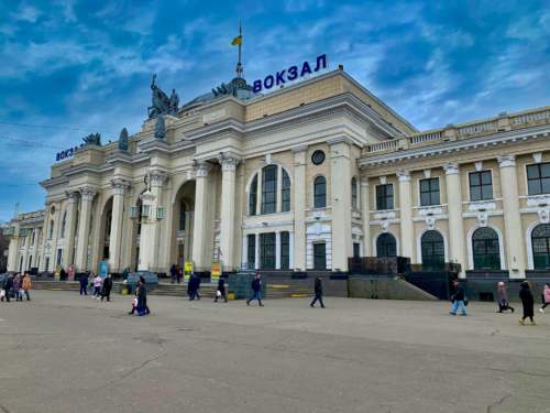 Železničná stanica, Odessa, Ukrajina