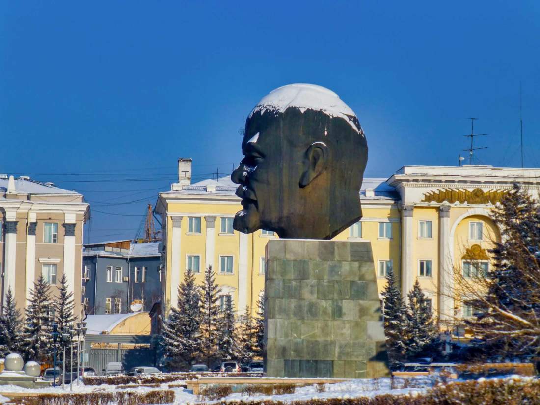 Leninova hlava v Ulan-Ude